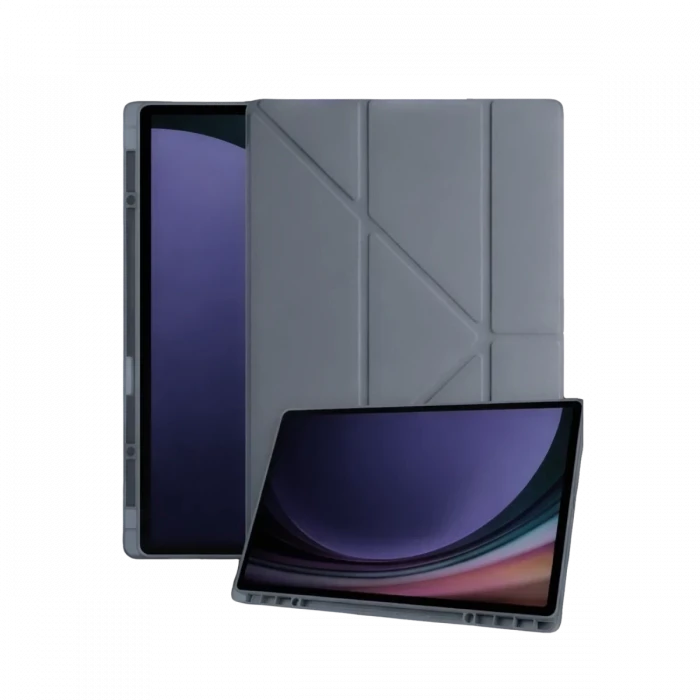 Newface Samsung Galaxy Tab A11 Plus Kalemlikli Mars Tablet Kılıfı - Koyu Gri