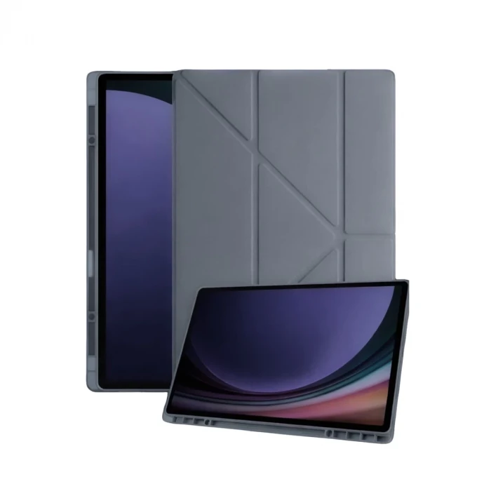Newface Samsung Galaxy Tab A11 Plus Kalemlikli Mars Tablet Kılıfı - Koyu Gri