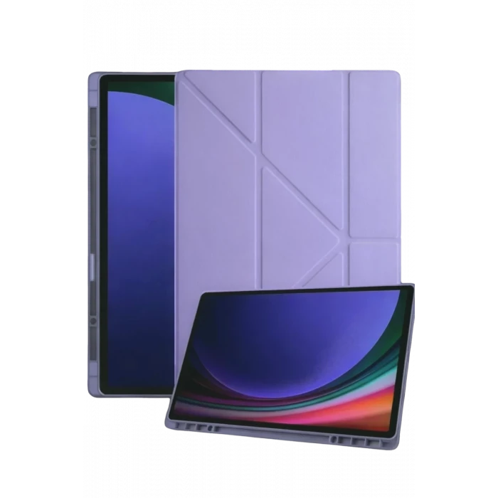 Newface Samsung Galaxy Tab A11 Plus Kalemlikli Mars Tablet Kılıfı - Lila
