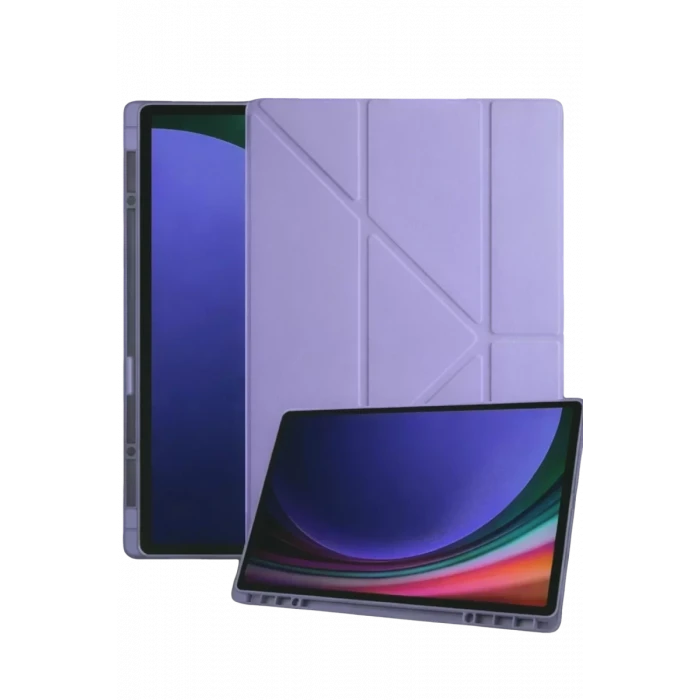 Newface Samsung Galaxy Tab A11 Plus Kalemlikli Mars Tablet Kılıfı - Lila