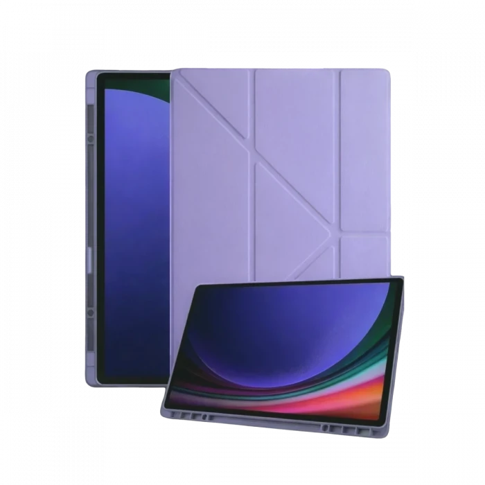 Newface Samsung Galaxy Tab A11 Plus Kalemlikli Mars Tablet Kılıfı - Lila