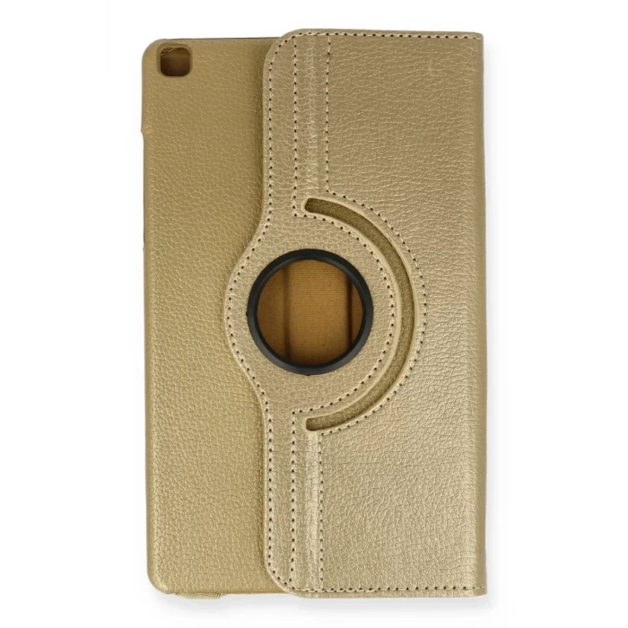 Newface Samsung Galaxy Tab A9 Plus Kılıf 360 Tablet Deri Kılıf - Gold