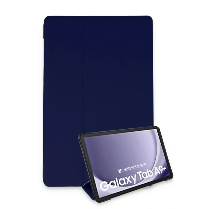 Newface Samsung Galaxy Tab A9 Plus Kılıf Tablet Smart Kılıf - Lacivert