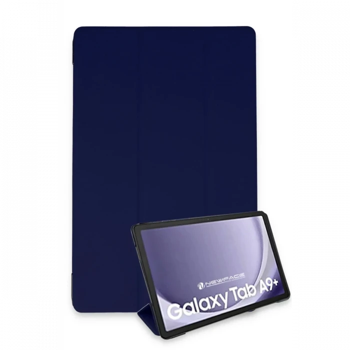 Newface Samsung Galaxy Tab A9 Plus Kılıf Tablet Smart Kılıf - Lacivert