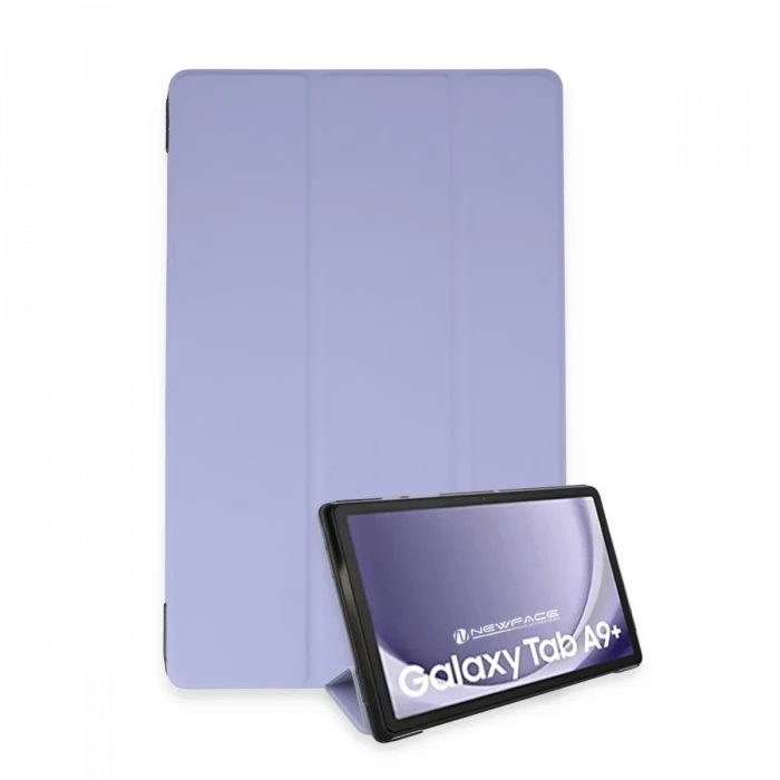 Newface Samsung Galaxy Tab A9 Plus Kılıf Tablet Smart Kılıf - Lila