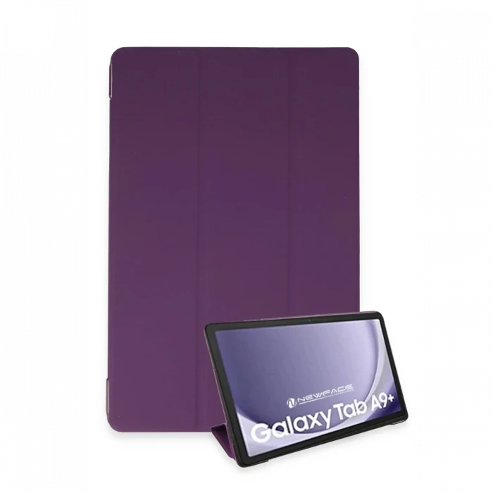 Newface Samsung Galaxy Tab A9 Plus Kılıf Tablet Smart Kılıf - Mor