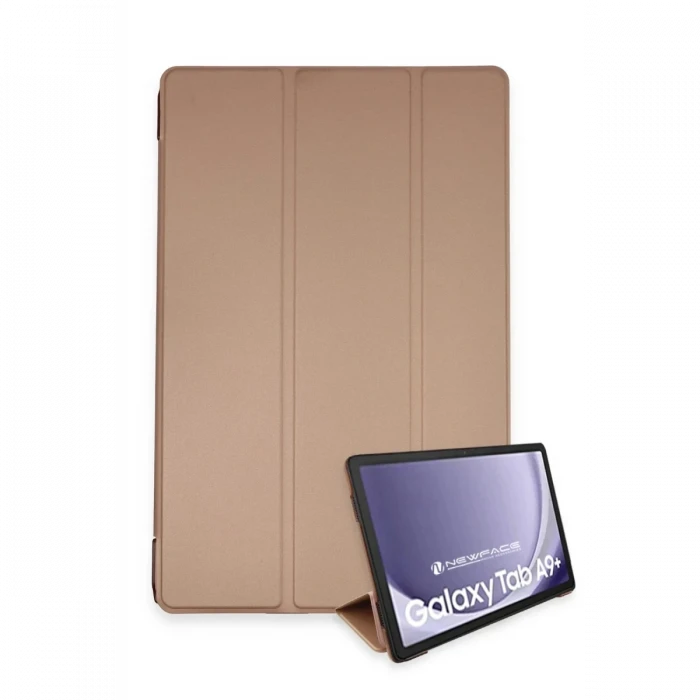 Newface Samsung Galaxy Tab A9 Plus Kılıf Tablet Smart Kılıf - Rose Gold