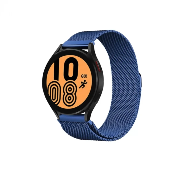 Newface Samsung Galaxy Watch 4 Metal Mıknatıslı Kordon - Mavi