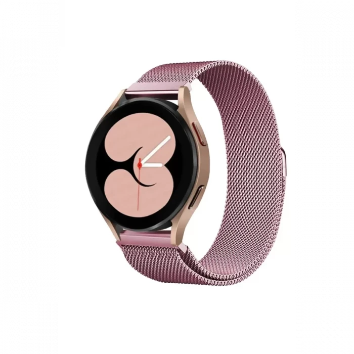 Newface Samsung Galaxy Watch 4 Metal Mıknatıslı Kordon - Rose