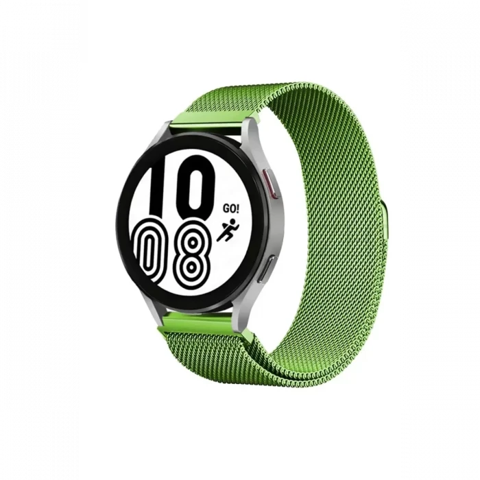 Newface Samsung Galaxy Watch 4 Metal Mıknatıslı Kordon - Yeşil