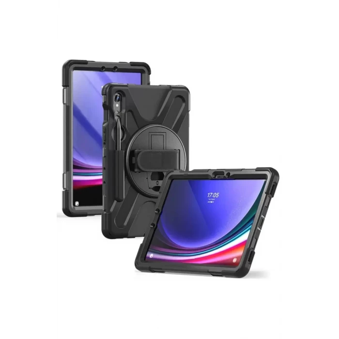 Newface Samsung Galaxy X510 Tab S9 FE 11 Kılıf Amazing Tablet Kapak - Siyah