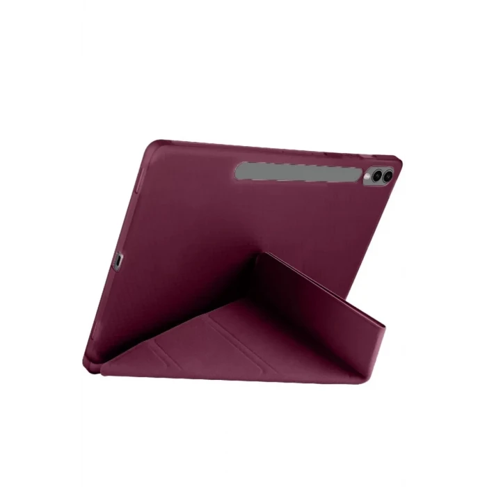 Newface Samsung Galaxy X610 Tab S9 FE Plus 12.4 Kılıf Kalemlikli Mars Tablet Kılıfı - Mürdüm