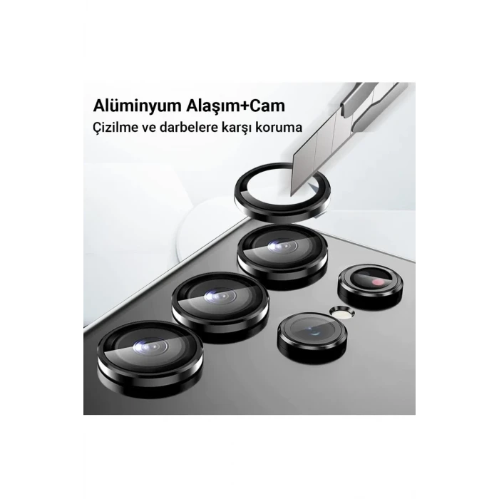 Newface Samsung Galaxy Z Fold 5 Valdez Metal Kamera Lens - Siyah