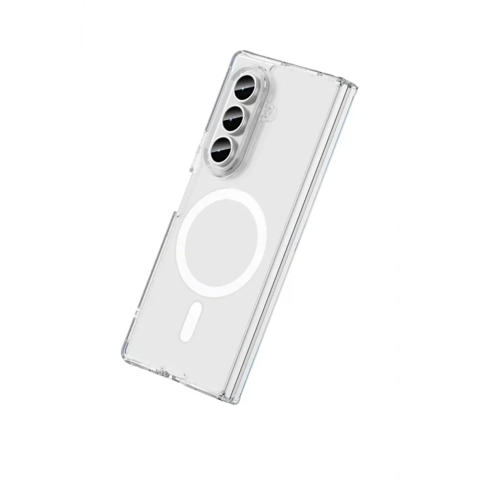 Newface Samsung Galaxy Z Fold 7 Kılıf Magneticsafe Şeffaf Silikon - Şeffaf