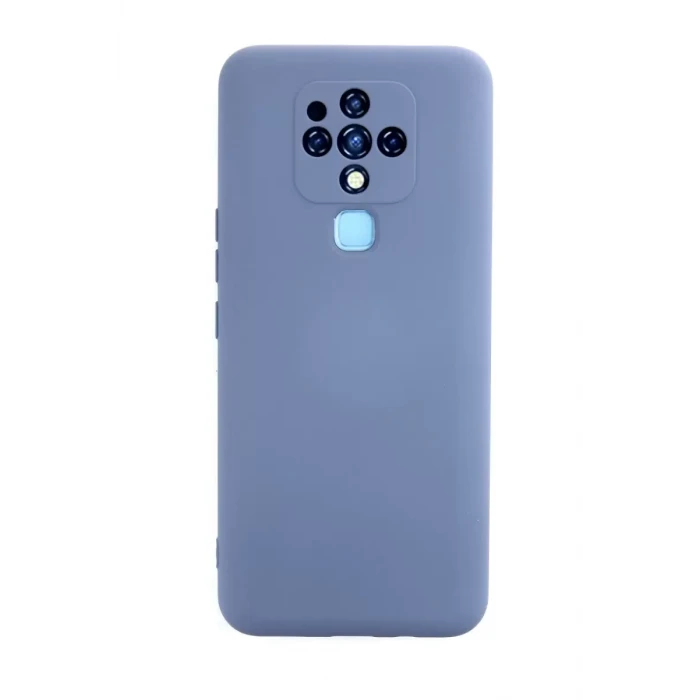 Newface Tecno Camon 16 Kılıf Nano içi Kadife Silikon - Gri