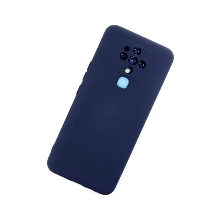 Newface Tecno Camon 16 Kılıf Nano içi Kadife Silikon - Lacivert
