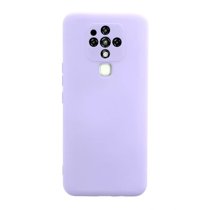 Newface Tecno Camon 16 Kılıf Nano içi Kadife Silikon - Lila