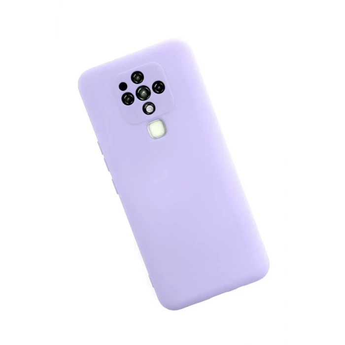 Newface Tecno Camon 16 Kılıf Nano içi Kadife Silikon - Lila
