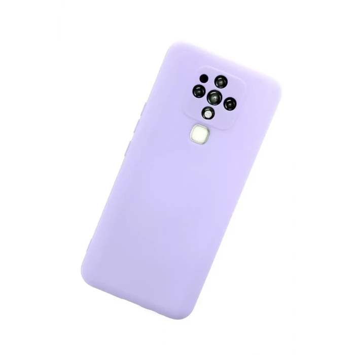 Newface Tecno Camon 16 Kılıf Nano içi Kadife Silikon - Lila