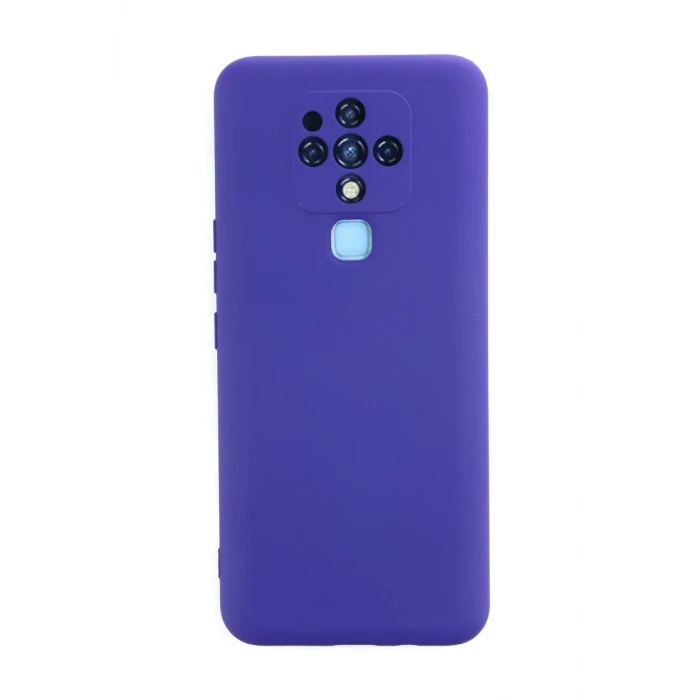 Newface Tecno Camon 16 Kılıf Nano içi Kadife Silikon - Mor