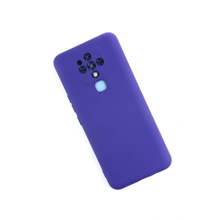 Newface Tecno Camon 16 Kılıf Nano içi Kadife Silikon - Mor