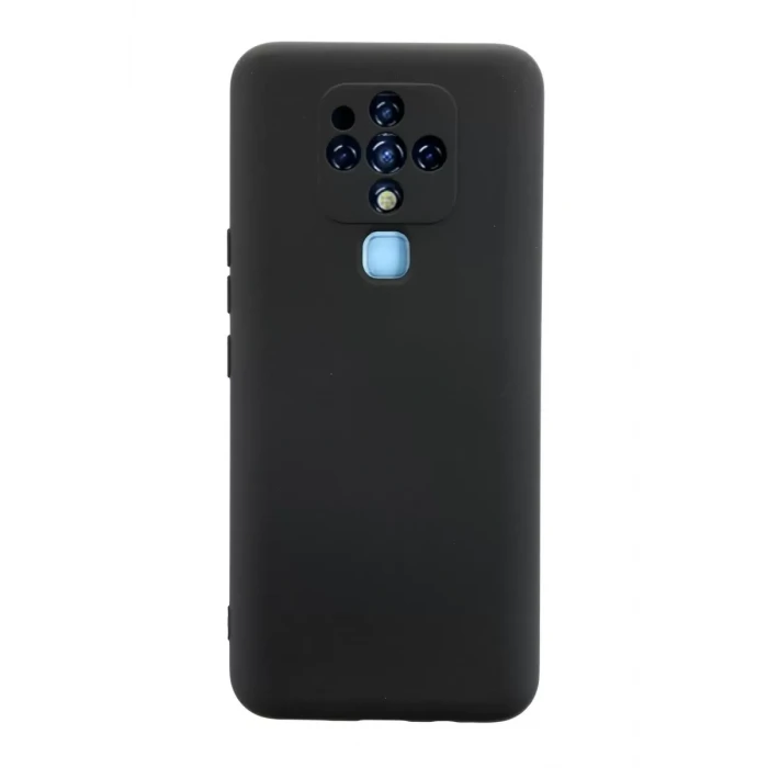 Newface Tecno Camon 16 Kılıf Nano içi Kadife Silikon - Siyah