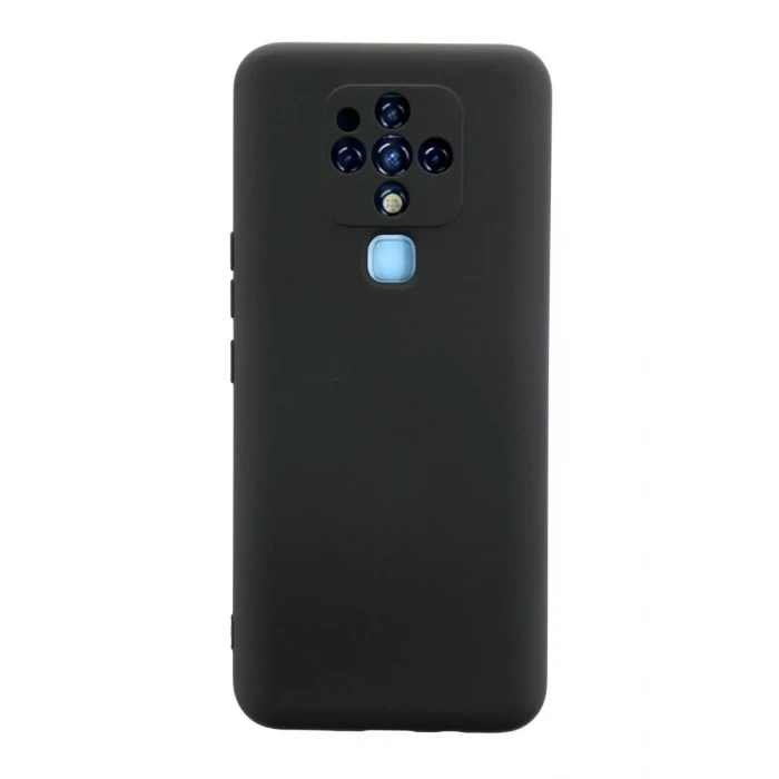 Newface Tecno Camon 16 Kılıf Nano içi Kadife Silikon - Siyah