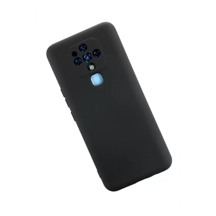 Newface Tecno Camon 16 Kılıf Nano içi Kadife Silikon - Siyah