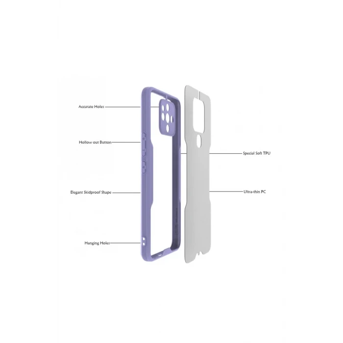 Newface Tecno Camon 16 Kılıf Platin Silikon - Siyah