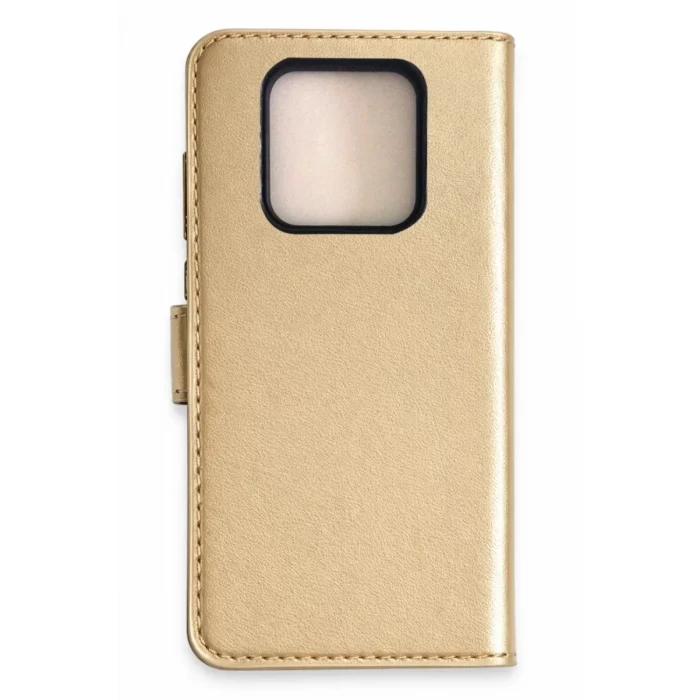 Newface Tecno Camon 16 Prime Trend S Plus Kapaklı Kılıf - Gold