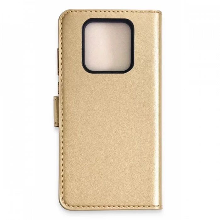 Newface Tecno Camon 16 Prime Trend S Plus Kapaklı Kılıf - Gold