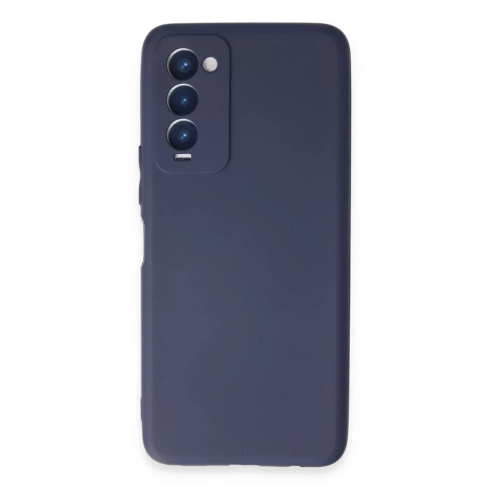 Newface Tecno Camon 18 Kılıf First Silikon - Lacivert