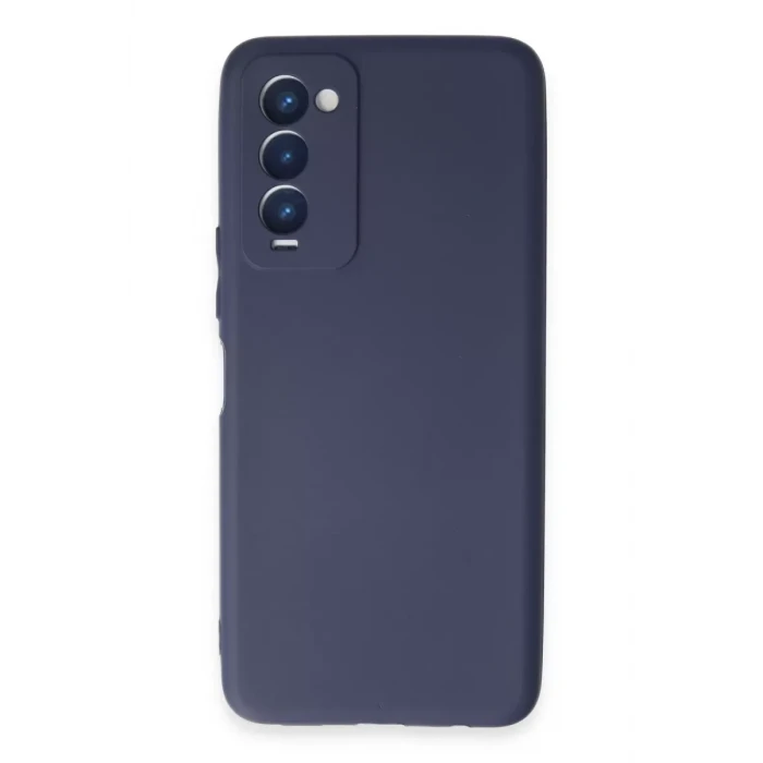 Newface Tecno Camon 18 Kılıf First Silikon - Lacivert