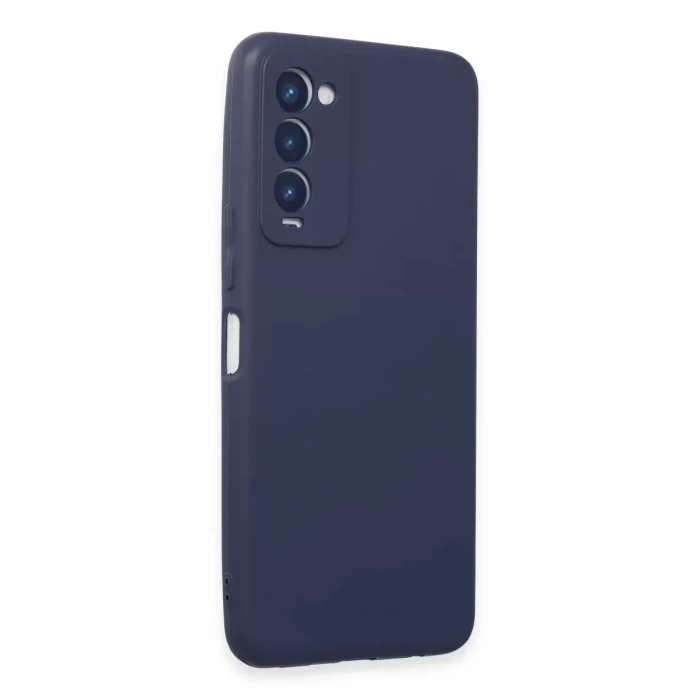 Newface Tecno Camon 18 Kılıf First Silikon - Lacivert