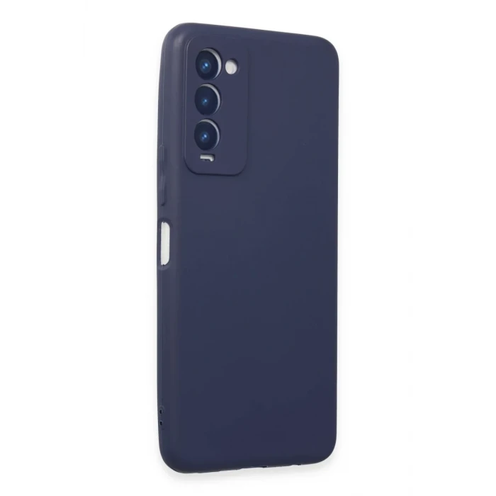 Newface Tecno Camon 18 Kılıf First Silikon - Lacivert