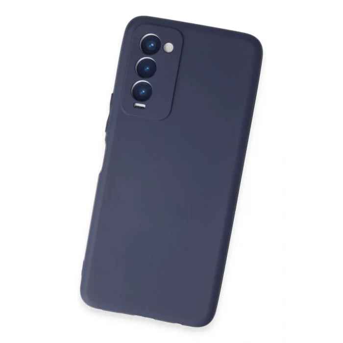 Newface Tecno Camon 18 Kılıf First Silikon - Lacivert