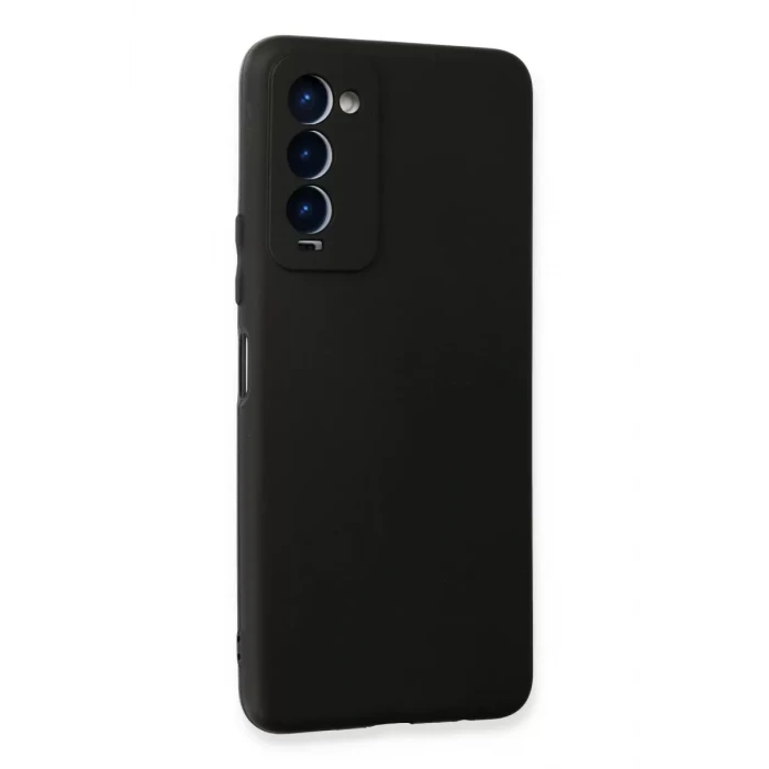 Newface Tecno Camon 18 Kılıf First Silikon - Siyah