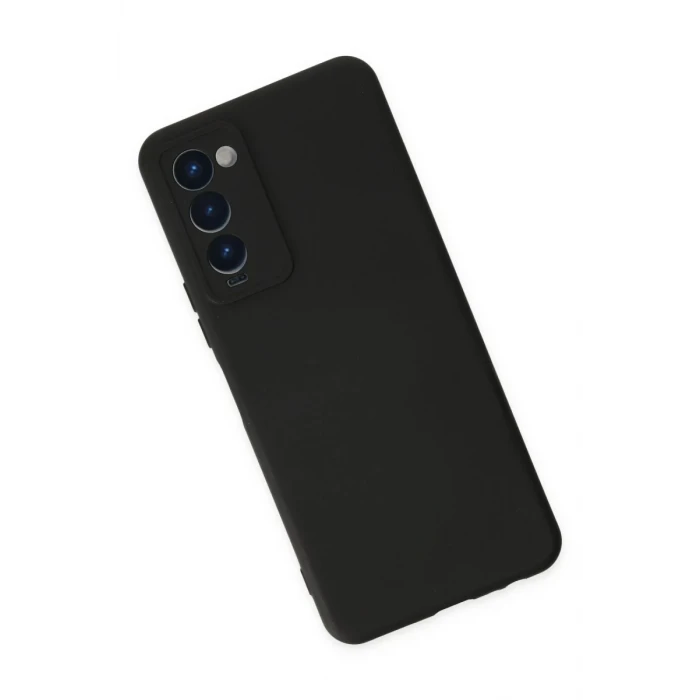 Newface Tecno Camon 18 Kılıf Nano içi Kadife Silikon - Siyah