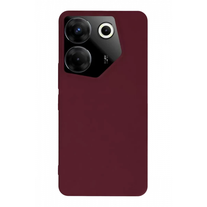 Newface Tecno Camon 20 Pro 5G Kılıf First Silikon - Bordo