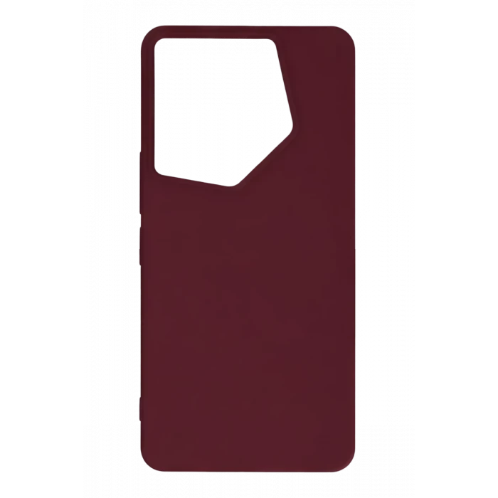 Newface Tecno Camon 20 Pro 5G Kılıf First Silikon - Bordo