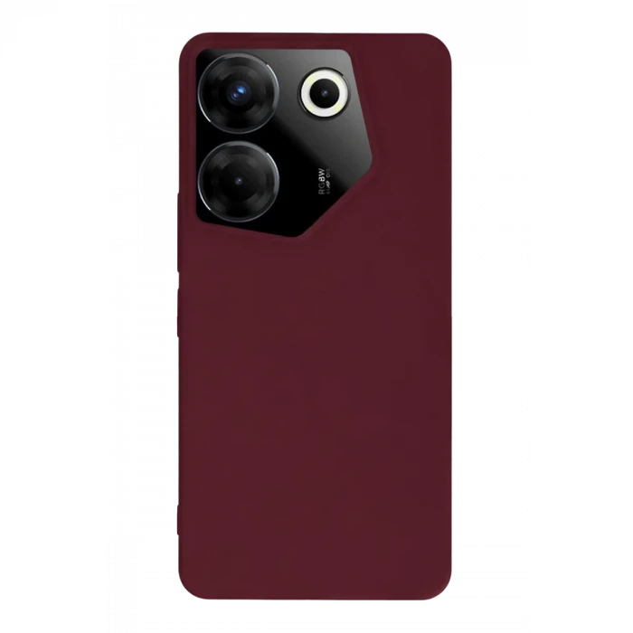Newface Tecno Camon 20 Pro 5G Kılıf First Silikon - Bordo