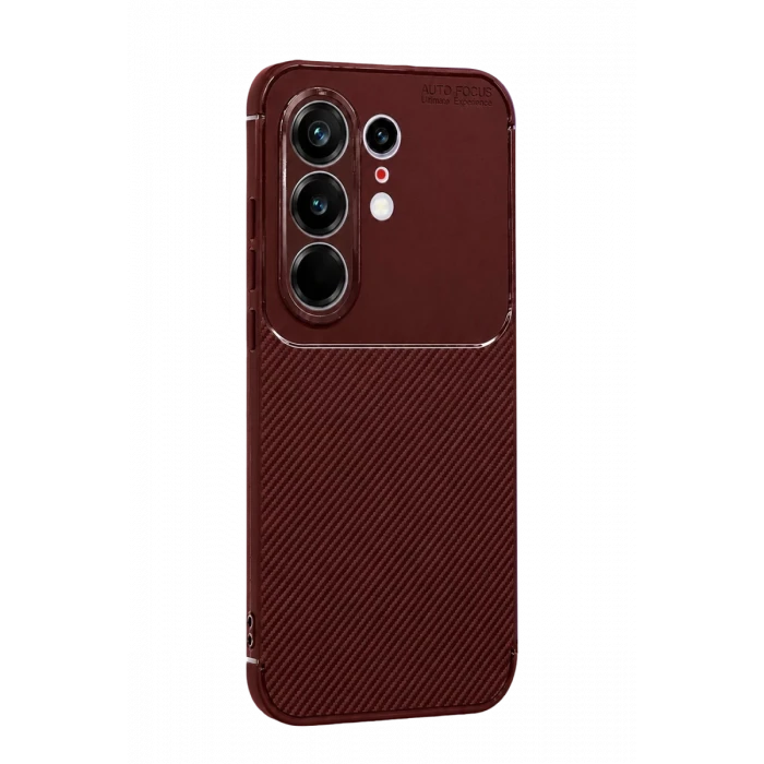 Newface Tecno Camon 50 Pro 5G Auto Focus Karbon Kapak - Bordo