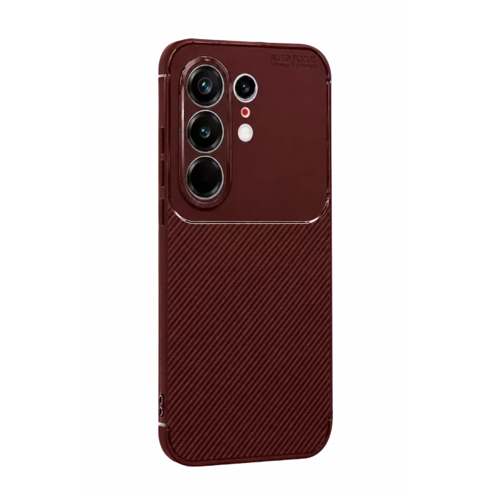 Newface Tecno Camon 50 Pro 5G Auto Focus Karbon Kapak - Bordo