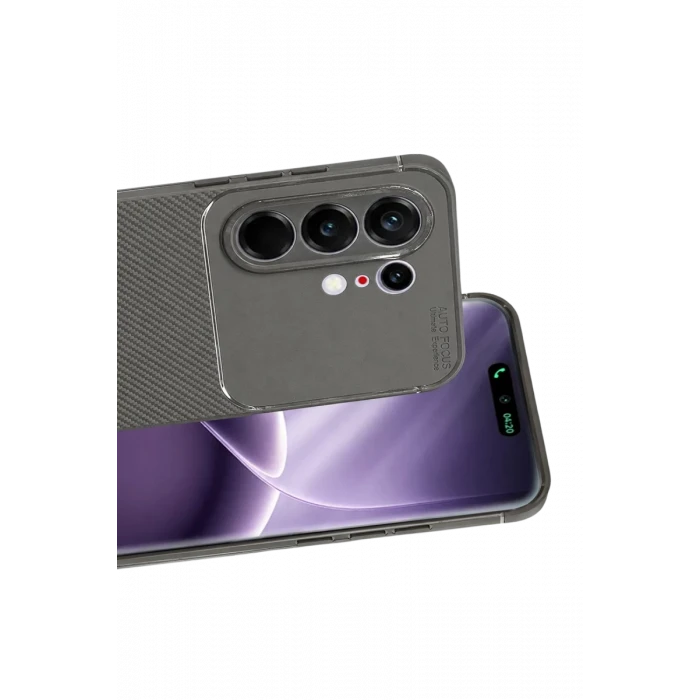 Newface Tecno Camon 50 Pro 5G Auto Focus Karbon Kapak - Gri