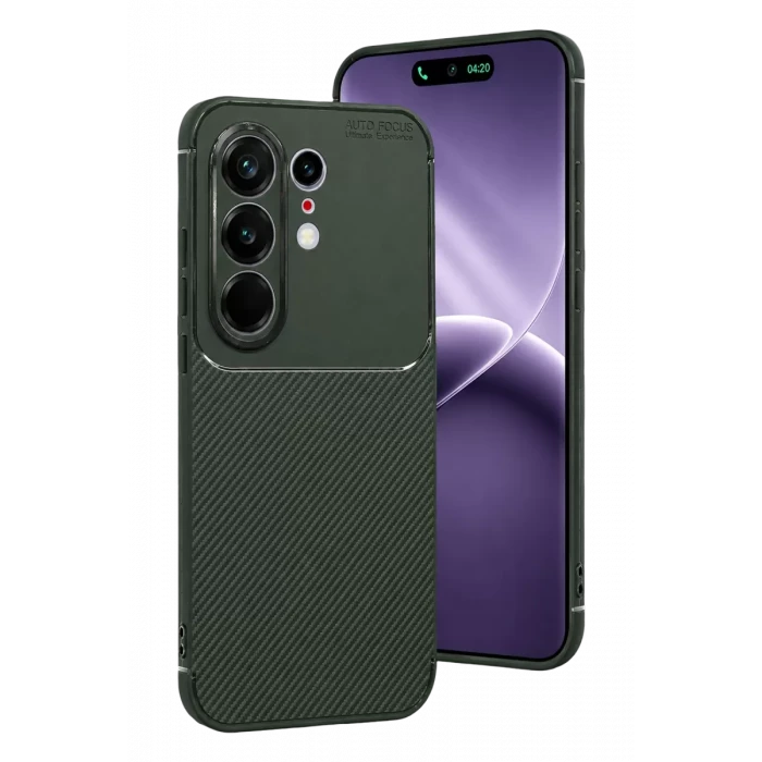 Newface Tecno Camon 50 Pro 5G Auto Focus Karbon Kapak - Koyu Yeşil