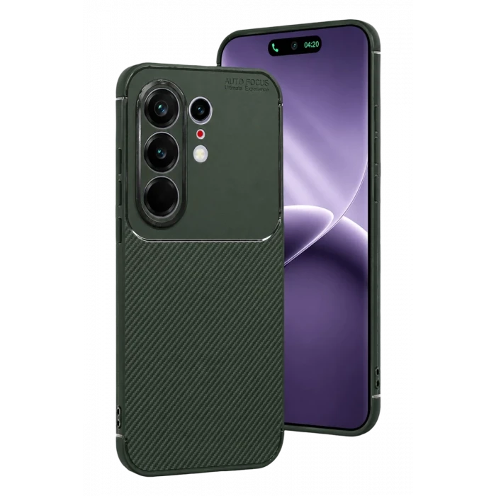 Newface Tecno Camon 50 Pro 5G Auto Focus Karbon Kapak - Koyu Yeşil