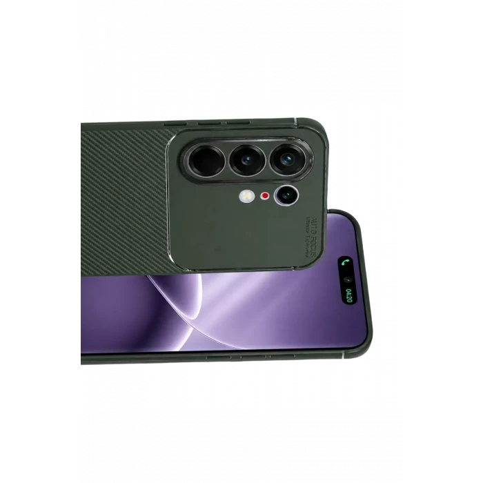 Newface Tecno Camon 50 Pro 5G Auto Focus Karbon Kapak - Koyu Yeşil