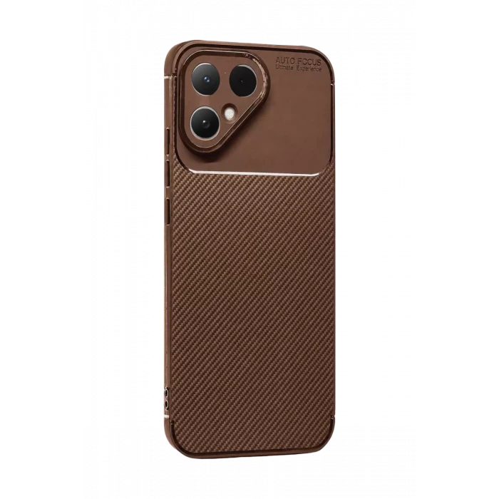 Newface Tecno Pova Curve 2 5G Auto Focus Karbon Kapak - Kahverengi