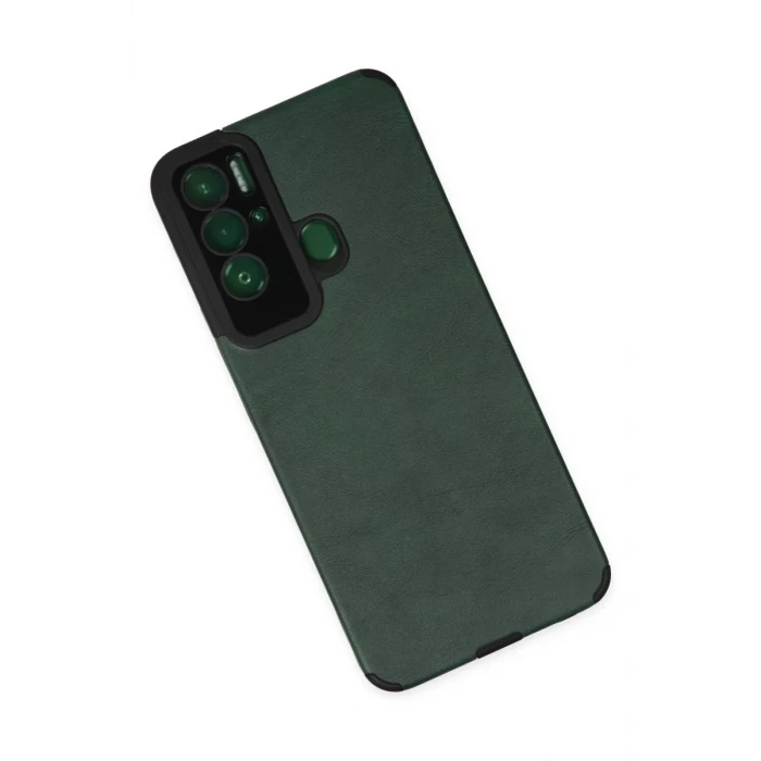 Newface Tecno Pova Neo Kılıf Loop Deri Silikon - Yeşil
