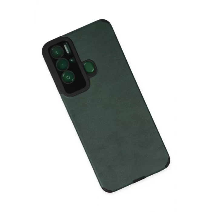 Newface Tecno Pova Neo Kılıf Loop Deri Silikon - Yeşil
